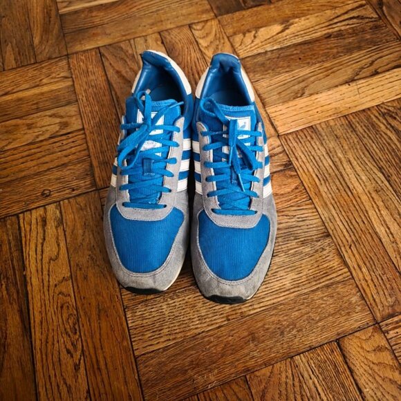 Adidas Men's Adistar Racer V22767 Sneakers Gray Blue Suede Running Shoes Size 11 - Picture 10 of 10